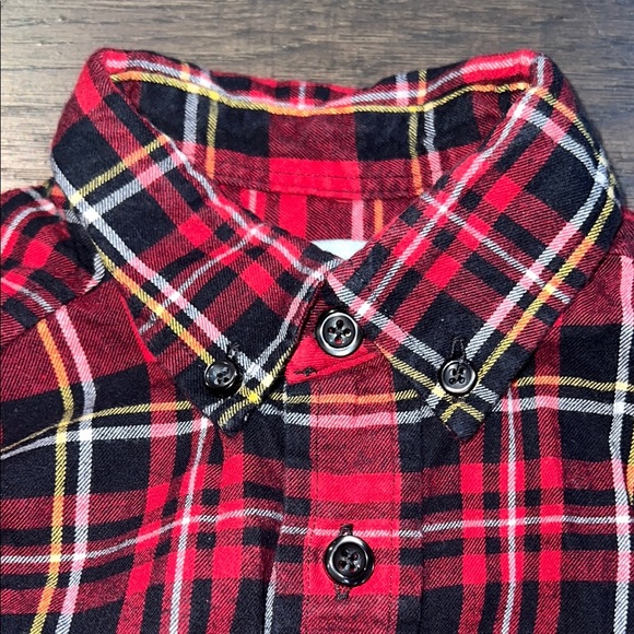 Class Club Red and Black Button Down Shirt Size 4/5 - Picture 4 of 6